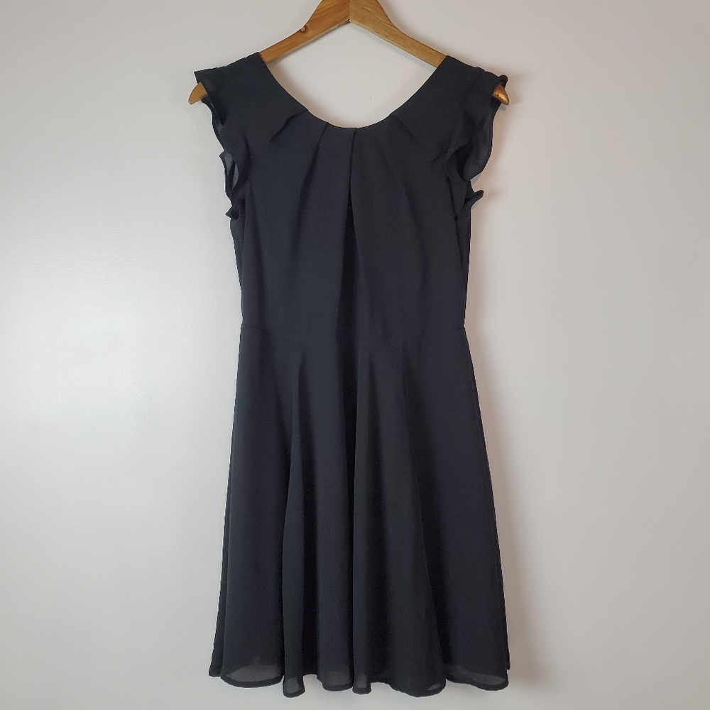 Express | lace back little black dress